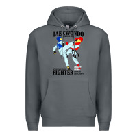 Rock taekwondo sport art Premium Hoodie - artisFamous