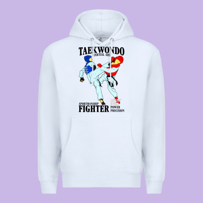 Taekwondo Sport Art Premium Hoodie Designed By Artisfamous