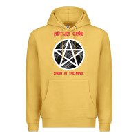 Antique Gold shout at the devil Premium Hoodie - artisFamous