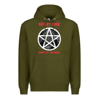 Army Green shout at the devil Premium Hoodie - artisFamous
