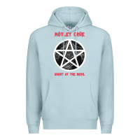 Blue Mist shout at the devil Premium Hoodie - artisFamous