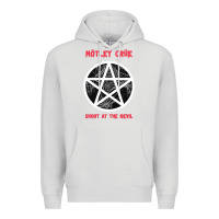 Dove Grey shout at the devil Premium Hoodie - artisFamous
