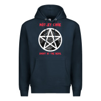 Navy shout at the devil Premium Hoodie - artisFamous