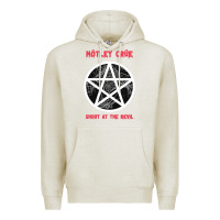 Oatmeal Heather shout at the devil Premium Hoodie - artisFamous
