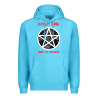Ocean Blue shout at the devil Premium Hoodie - artisFamous