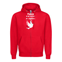 Red Peace Was Never An Option Zipper Hoodie - Bettercallsaul