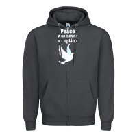 Smoke Peace Was Never An Option Zipper Hoodie - Bettercallsaul