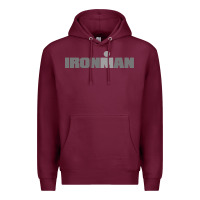 Burgundy Ironman Premium Hoodie - artisFamous