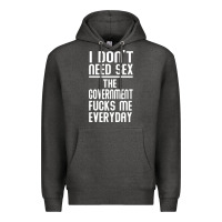 Charcoal Heather the government fucks me everyday Premium Hoodie - artisFamous