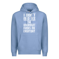 Colony Blue the government fucks me everyday Premium Hoodie - artisFamous