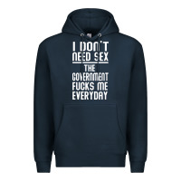 The Government Fucks Me Everyday Premium Hoodie | Teevron