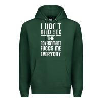 Sports Green the government fucks me everyday Premium Hoodie - artisFamous