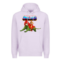Lilac he man and battle cat Premium Hoodie - artisFamous