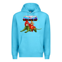 Ocean Blue he man and battle cat Premium Hoodie - artisFamous