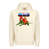 Sandshell he man and battle cat Premium Hoodie - artisFamous