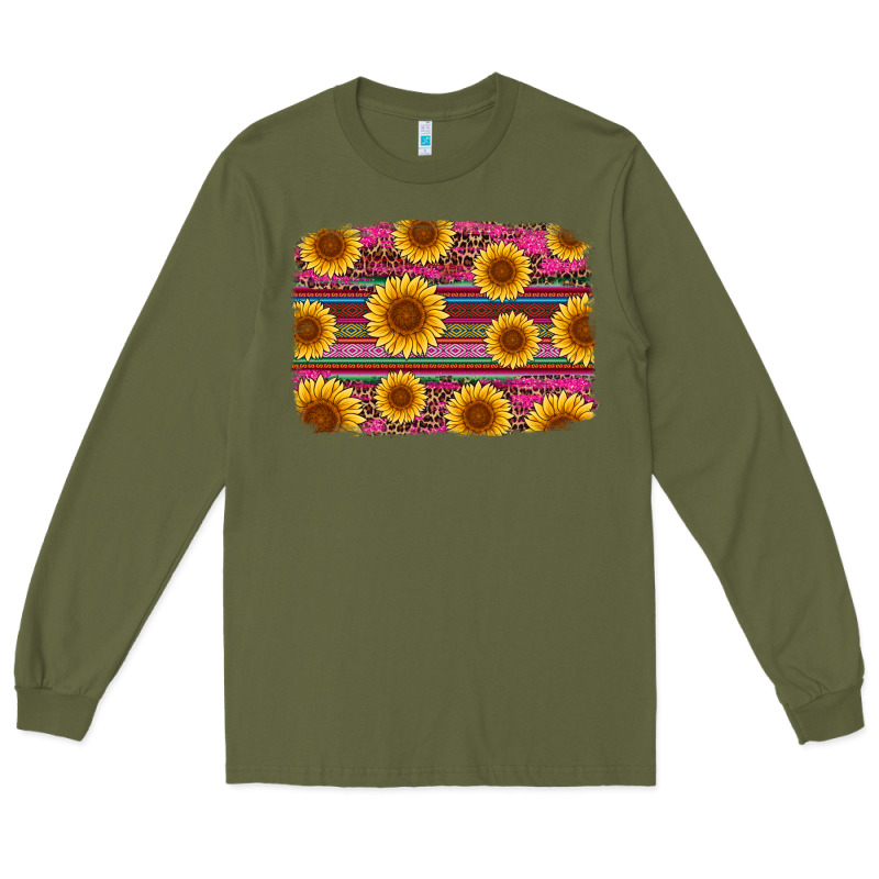 Cinco De Mayo Sunflower Background Long Sleeve Tee by Artiststas | Teevron