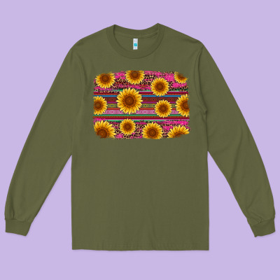 Cinco De Mayo Sunflower Background Long Sleeve Tee Designed By Artiststas