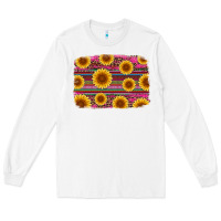 White cinco de mayo sunflower background Long Sleeve Tee - Artiststas