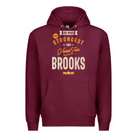 Burgundy Brooks Personalized Name Birthday Gift Premium Hoodie - artisFamous