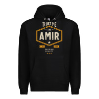 Black Amir Personalized Name Birthday Gift Premium Hoodie - artisFamous