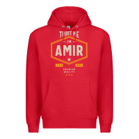 Red Amir Personalized Name Birthday Gift Premium Hoodie - artisFamous