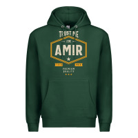 Sports Green Amir Personalized Name Birthday Gift Premium Hoodie - artisFamous