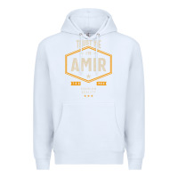 White Amir Personalized Name Birthday Gift Premium Hoodie - artisFamous