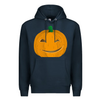Navy pumpkin Premium Hoodie - artisFamous