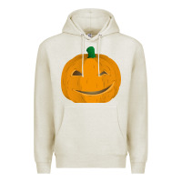 Oatmeal Heather pumpkin Premium Hoodie - artisFamous
