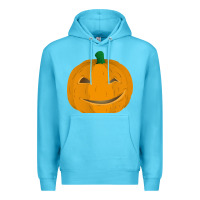 Ocean Blue pumpkin Premium Hoodie - artisFamous