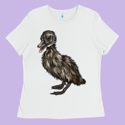 Baby Cayuga Duck Ladies Tee Designed By Lillyallendesigns