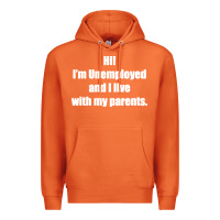 Carrot i'm unemployed and i live with my parents Premium Hoodie - artisFamous