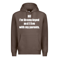Coffee i'm unemployed and i live with my parents Premium Hoodie - artisFamous