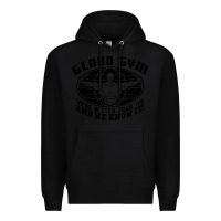 Black globo gym Premium Hoodie - artisFamous