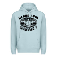 Blue Mist globo gym Premium Hoodie - artisFamous