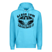 Ocean Blue globo gym Premium Hoodie - artisFamous