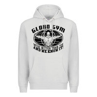 Dove Grey globo gym Premium Hoodie - artisFamous
