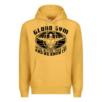 Mustard globo gym Premium Hoodie - artisFamous