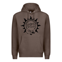 Coffee church of the toad of light psychedelic frog Premium Hoodie - artisFamous