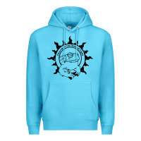 Ocean Blue church of the toad of light psychedelic frog Premium Hoodie - artisFamous