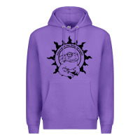 Purple church of the toad of light psychedelic frog Premium Hoodie - artisFamous