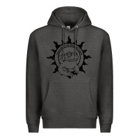 Charcoal Heather church of the toad of light psychedelic frog Premium Hoodie - artisFamous