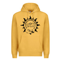 Mustard church of the toad of light psychedelic frog Premium Hoodie - artisFamous