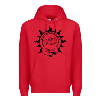 Red church of the toad of light psychedelic frog Premium Hoodie - artisFamous