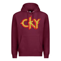 Burgundy cky Premium Hoodie - artisFamous