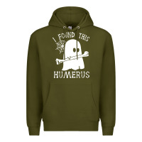Army Green halloween i found this skeleton Premium Hoodie - artisFamous