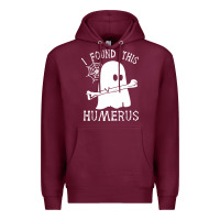 Burgundy halloween i found this skeleton Premium Hoodie - artisFamous