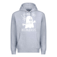 Heather Grey halloween i found this skeleton Premium Hoodie - artisFamous