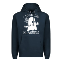 Navy halloween i found this skeleton Premium Hoodie - artisFamous