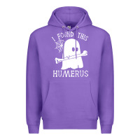 Purple halloween i found this skeleton Premium Hoodie - artisFamous